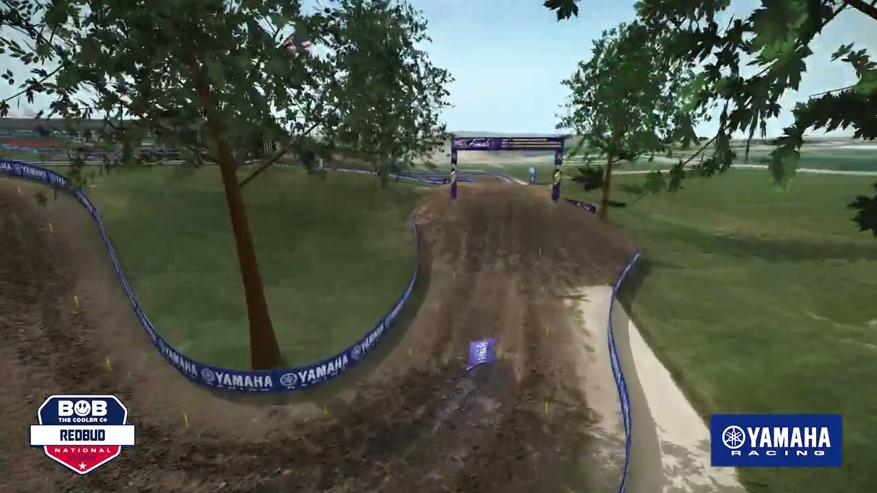 Yamaha Animated Track Map RedBud National 2024 SuperMotocross