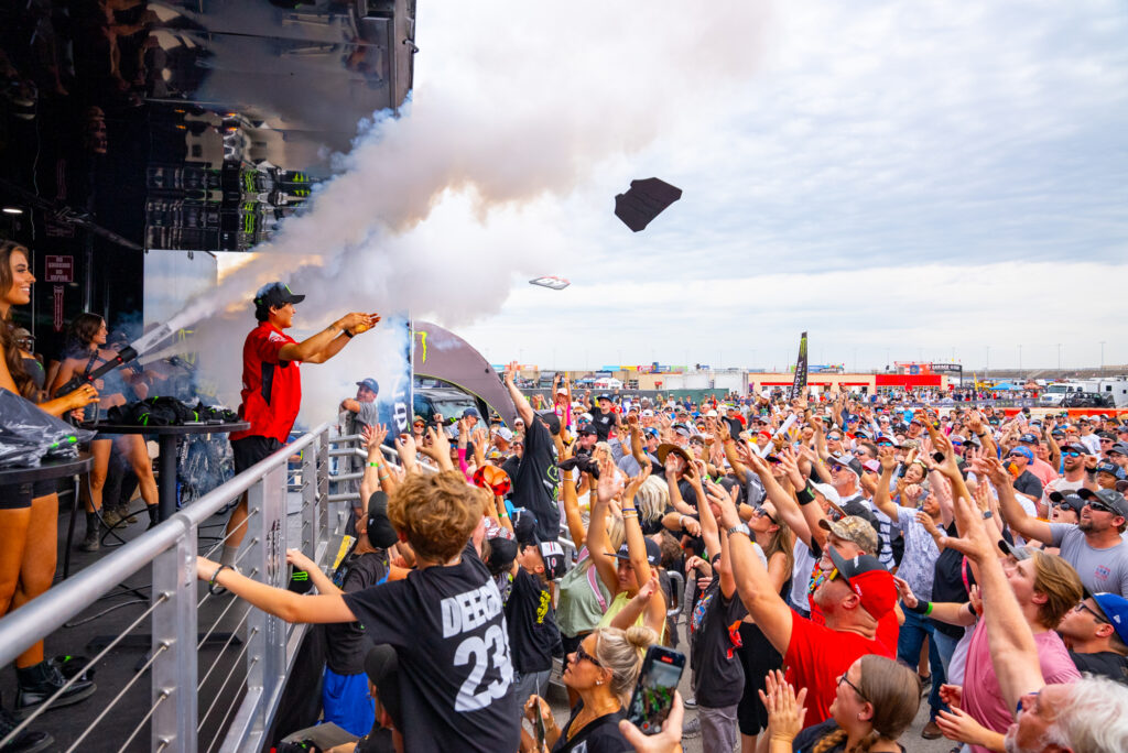 Fans at the Monster Energy stage