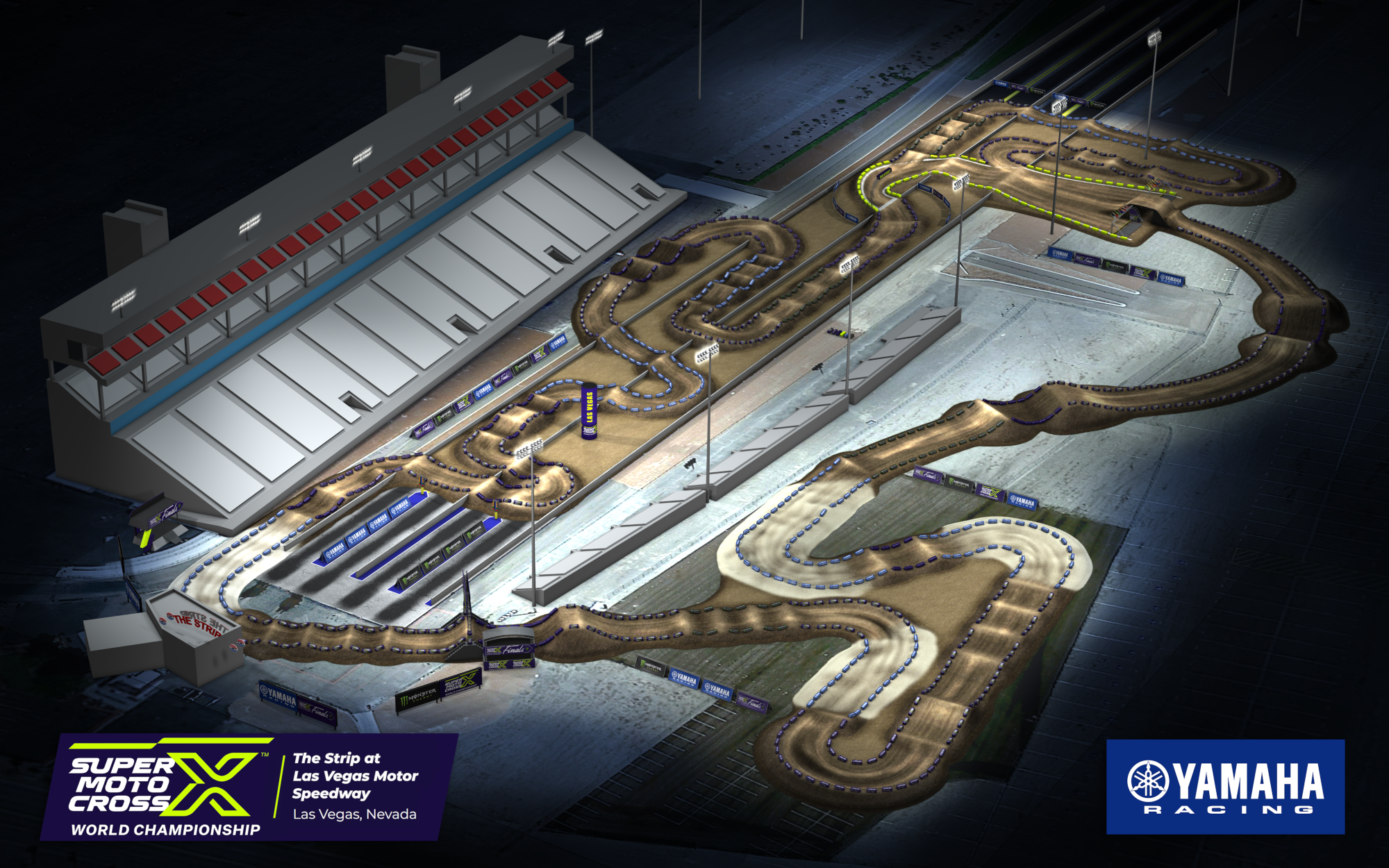 The Strip at Las Vegas Motor Speedway Track Map  