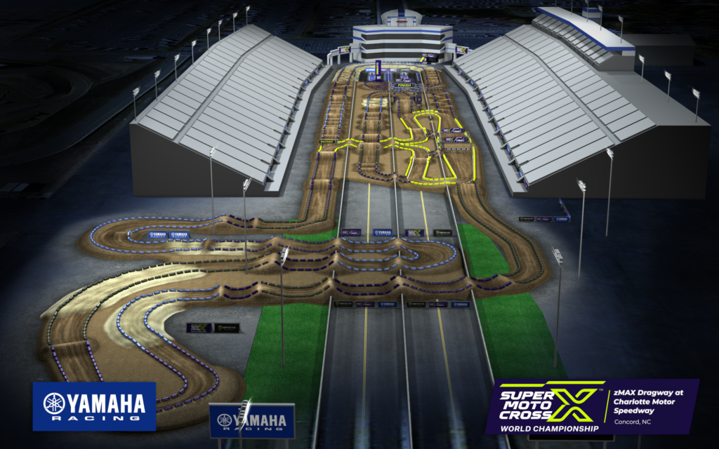 zMAX Dragway track map